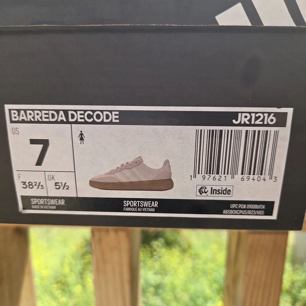 Adidas Women's Pastel Pink and Cream Sneakers - Picture 6 of 8